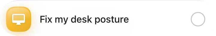 Fix my desk posture