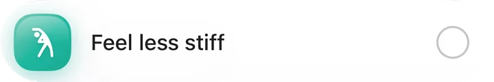 Feel less stiff